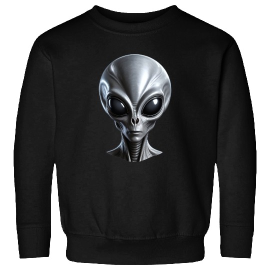 Real Grey Alien with a big head Sweatshirts