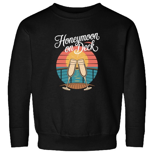 Romantic Cruise Ocean Love Sunset Sail Couples Sweatshirts