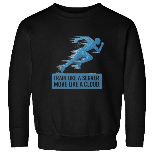 Train Like A Server TransparentFixed Sweatshirts