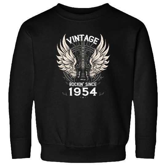 Vintage Rockin' Since 1954, 71 Years of Retro Cool Sweatshirts