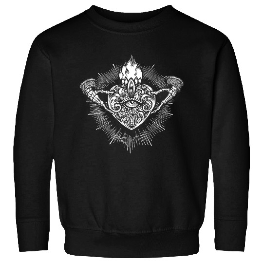 Sacred Heart Claddagh Symbol - White Sweatshirts