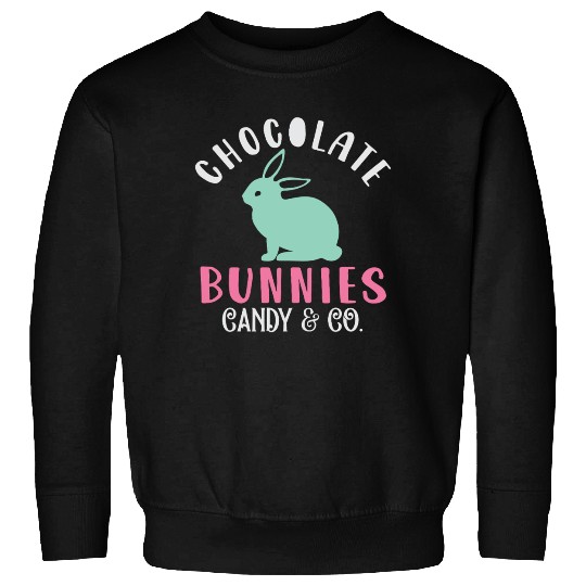 Chocolate Bunnies Candy & Co Happy Easter Holiday Sweatshirts