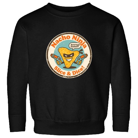 Funny Gaming Nacho Slice Dice Gift Sweatshirts