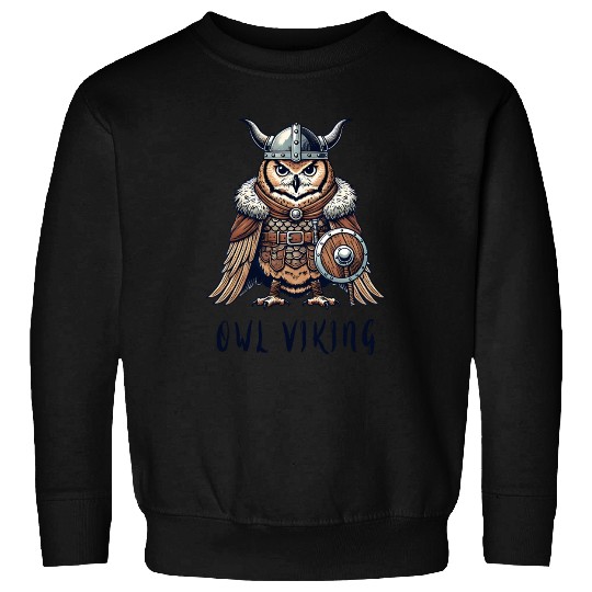 Owl Viking - The Winged Warrior Sweatshirts