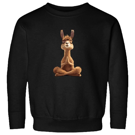 Zen Llama Meditation Serenity Gentle Peaceful Sweatshirts