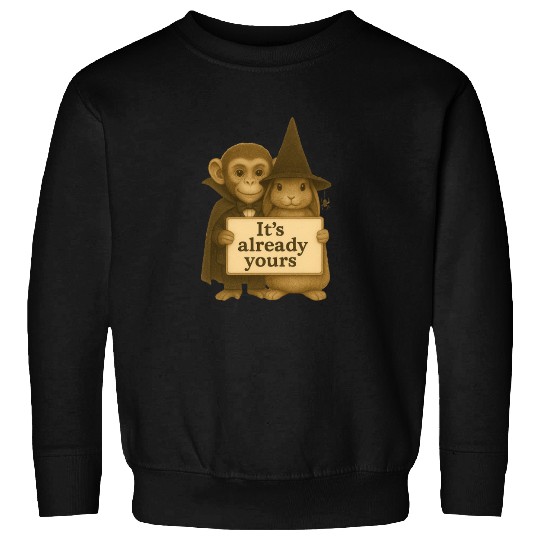 It's Already Yours - Witch Bunny & Vampire Monkey Sweatshirts
