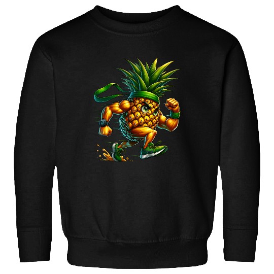 Pineapple Power Runner – Full Sprint Energy Burst Sweatshirts