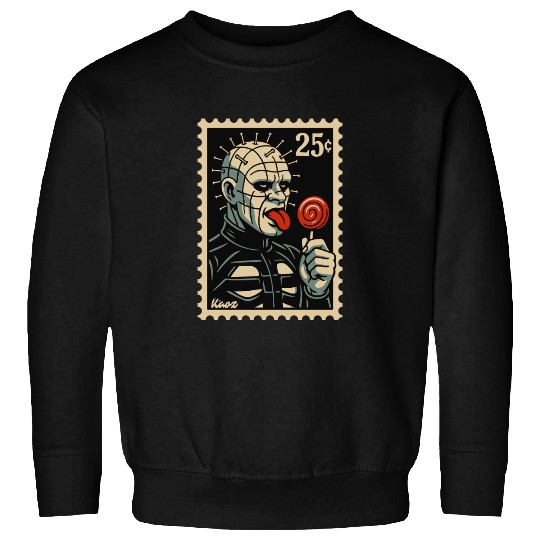 stamp of a horror lollipop licker raising hell Sweatshirts