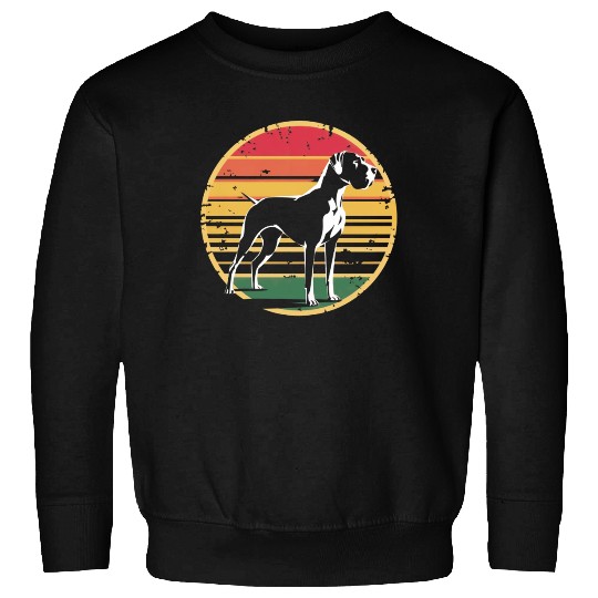 Retro Vintage Great Dane Dog Lover Gifts for Men Sweatshirts