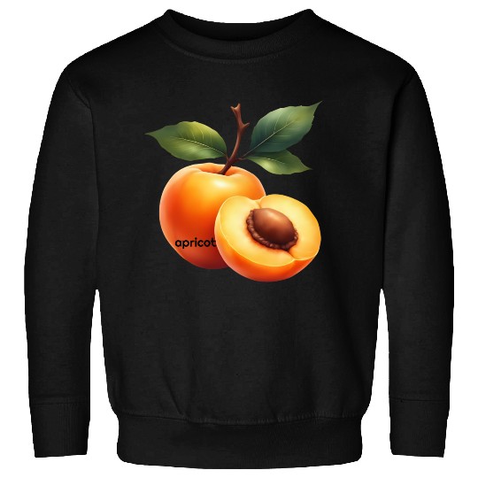 Apricot branch with green leaves Sweatshirts