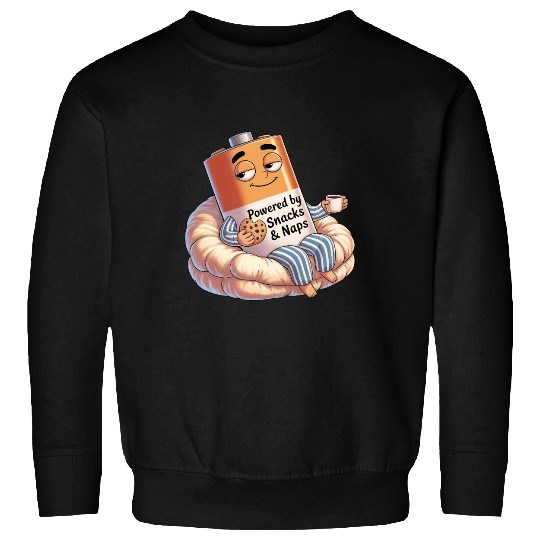 Powered by Snacks & Naps Sweatshirts