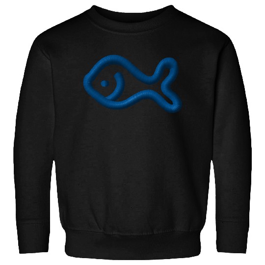 Fish embroidered Sweatshirts