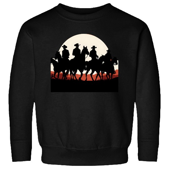 Western Sunset Cowboys Sweatshirts