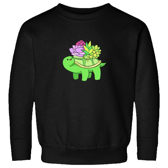 Succulent Plant Lover Turtle Sweatshirts