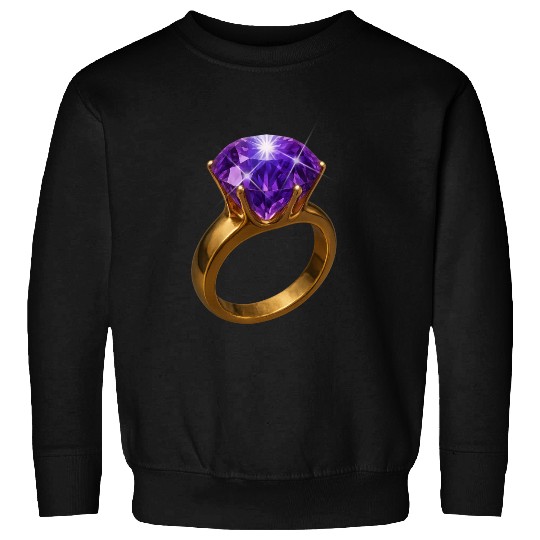 Royal Amethyst: The Elegance of Purple Gemstone Sweatshirts