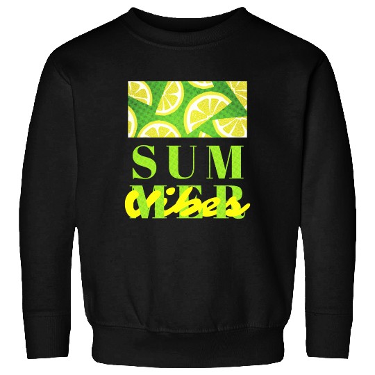 Lemon Fresh Summer Mood – Minimalist Citrus Art Sweatshirts