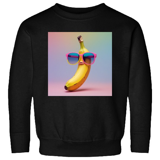 Confused Banana – Retro 90s Meme Art Sweatshirts