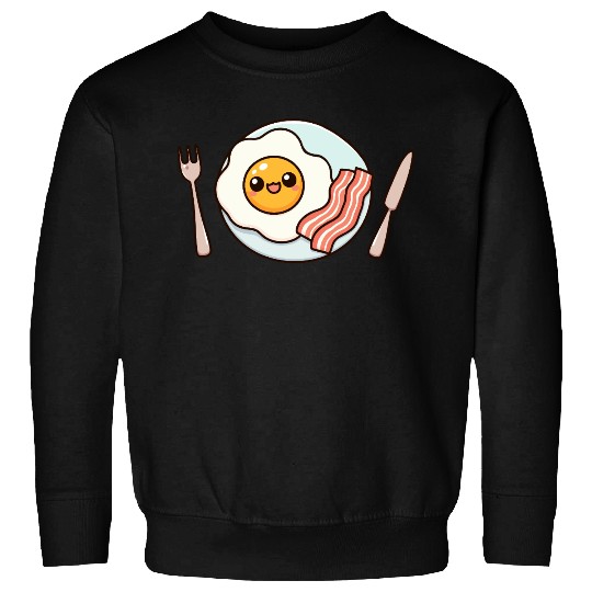 Whimsical Sunny Side Fried Egg Design Sweatshirts