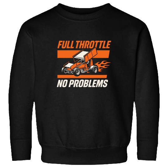 Sprint Car Racing Dirt Track Speed Oval Race Sweatshirts