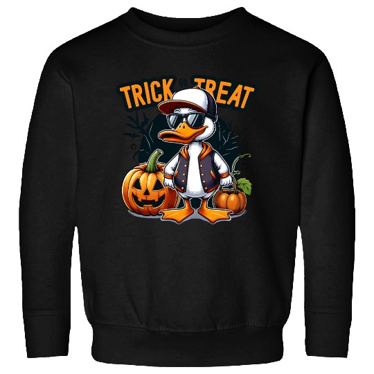 Halloween Trick Treat Duck Sweatshirts