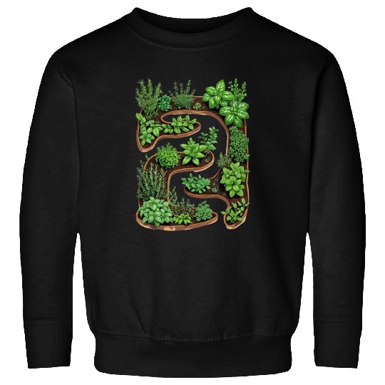 City Herb Garden Oasis Blueprint Sweatshirts