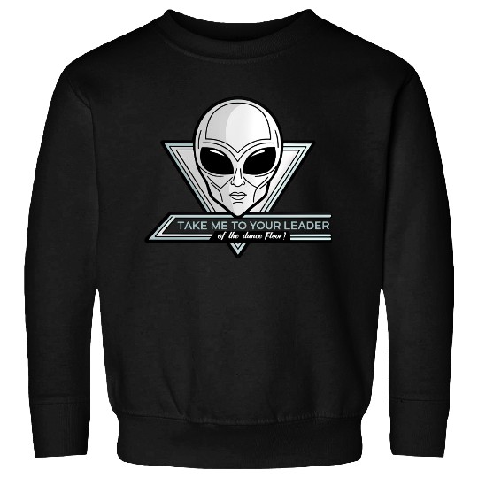 Take Me To Your Leader Alien Rave Retro 2000s Y2K Sweatshirts