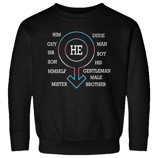 Gender Neutral Pride Month Gender Pronouns Sweatshirts
