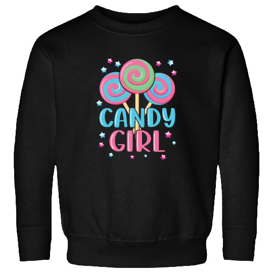 Cute Lollipop Candy Girl Design 01 Sweatshirts