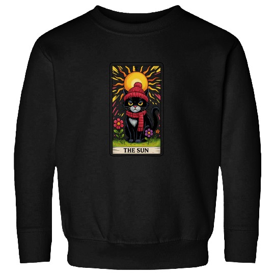 Grumpy Cat Tarot Card The Sun, Funny Cat Lover Sweatshirts