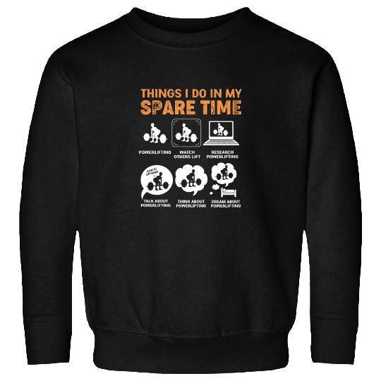 Deadlift Powerlifting Gym Exercise Sweatshirts
