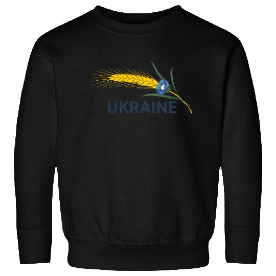 Ukraine Wheat Cornflower Agricultural Heritage Sweatshirts