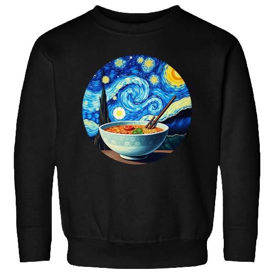 Van Gogh's Starry Night ramen noodle Bowl japanese Sweatshirts