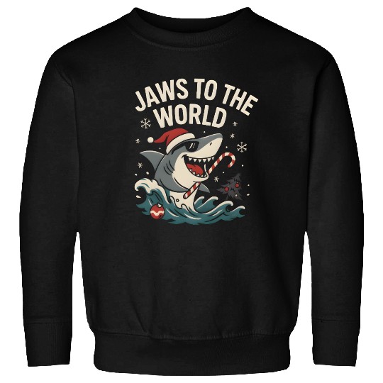 Jaws to the World – Christmas Shark Attack Sweatshirts