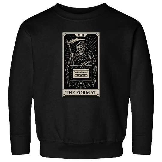Tarot Datahoarding: Format Death Sweatshirts