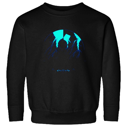 Royal Blue Lightning shadow Sweatshirts