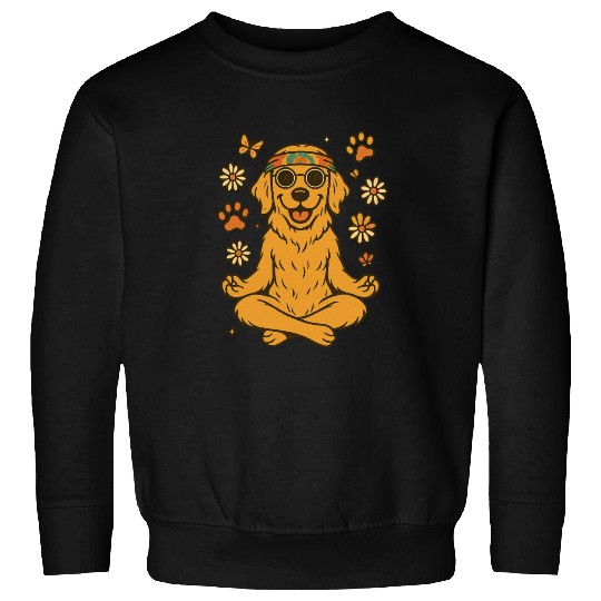 Peaceful Golden Retriever – Boho Vibes Sweatshirts