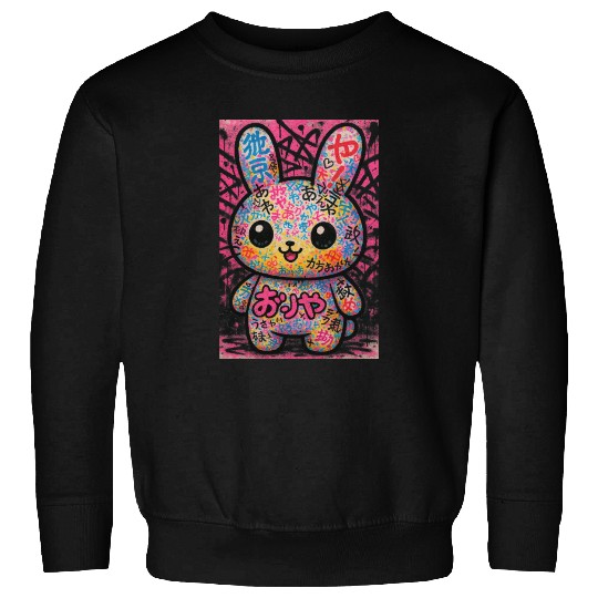 Graffiti Kawaii Bunny Pop Sweatshirts