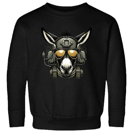 Donkey Military Design Sweatshirts