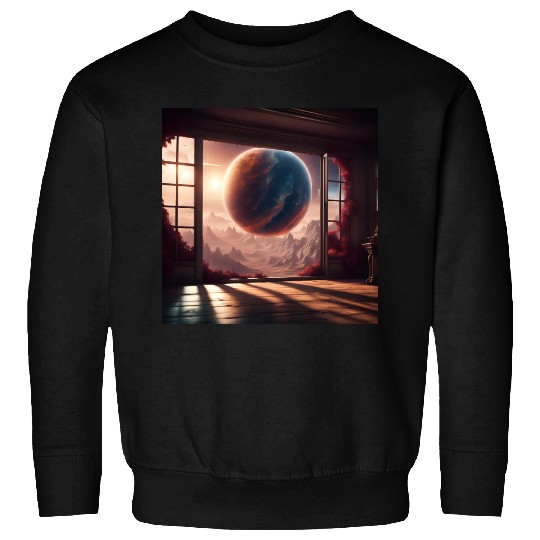 Galactic View from Alien World Sweatshirts