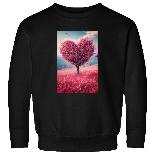 Romantic Heart Tree in Bloom Sweatshirts