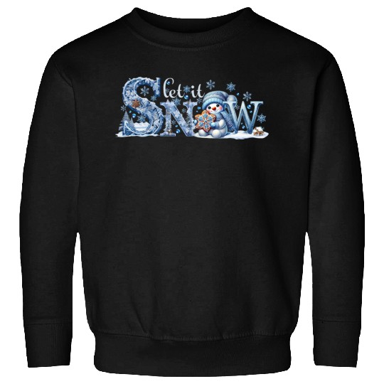 Let it Snow Sweatshirts, Winter Lover Snowman Sweatshirts