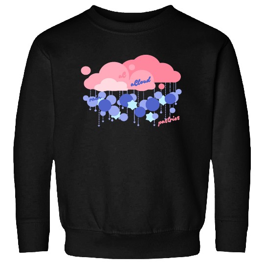 Pastel Rain Cloud with Star Accents Sweatshirts