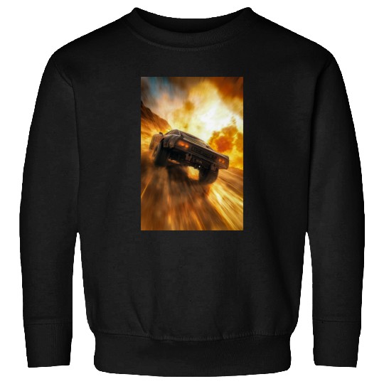 Muscle Car in Firestorm Drift Sweatshirts