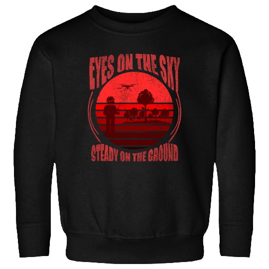 EYES ON THE SKY, MAP DRONE Sweatshirts