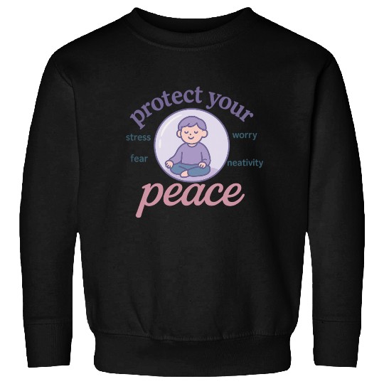 Serene Peaceful Meditation Design Sweatshirts