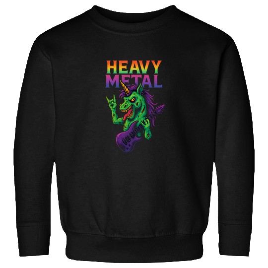 Heavy Metal Zombie Unicorn Sweatshirts