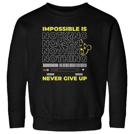 Motivational Neon Typography Sweatshirts