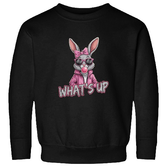 Cool Bunny What's Up Street Style Vibe Sweatshirts