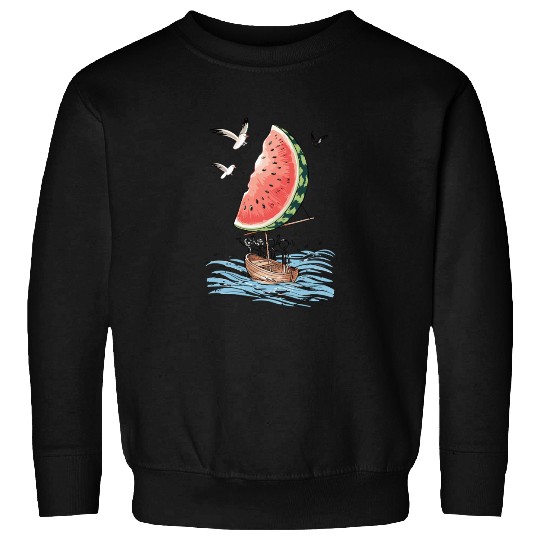 Watermelon Sail Adventure: Nautical Fun Meets Sweatshirts