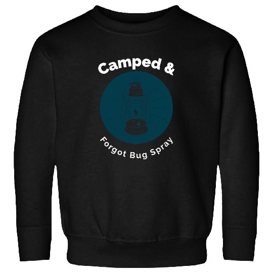 Creepy Lantern Camping Graphic Sweatshirts
